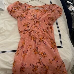 Rahi pink floral mini dress